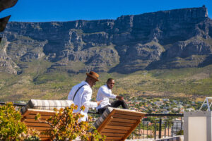 Guests enjoying boutique Hotel view